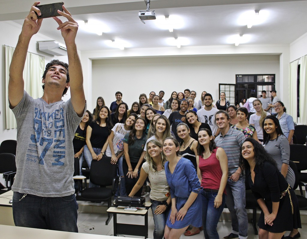 Momento selfie finaliza palestra com registro de participante