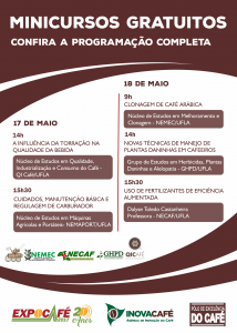 Inscrições no estande da UFLA na Expocafé